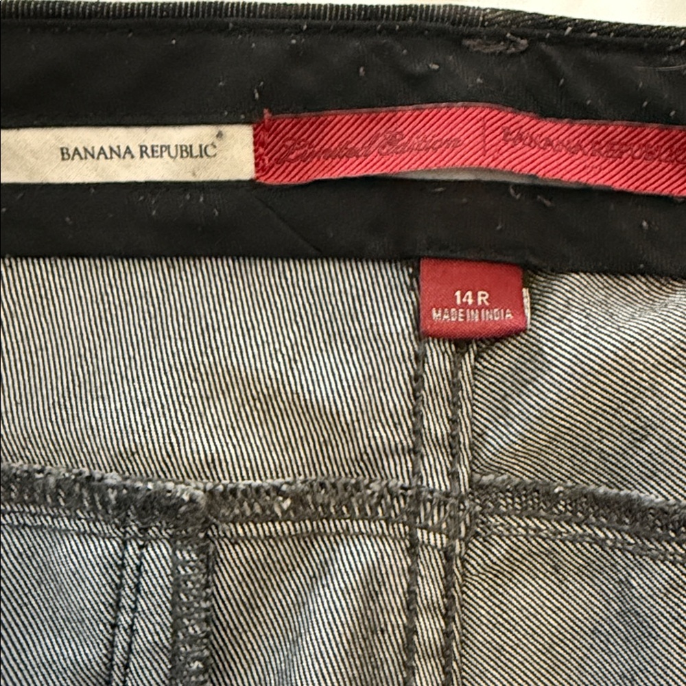 Banana Republic Bootcut Denim Jeans Dark Wash Normcore Hipster Preppy - Size 14R - Picture 11 of 13